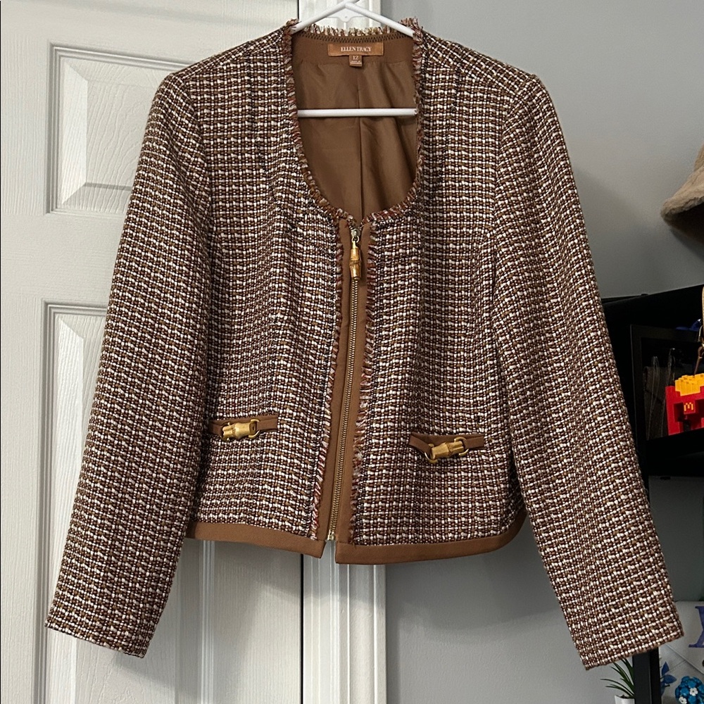 Ellen Tracy Tweed Blazer